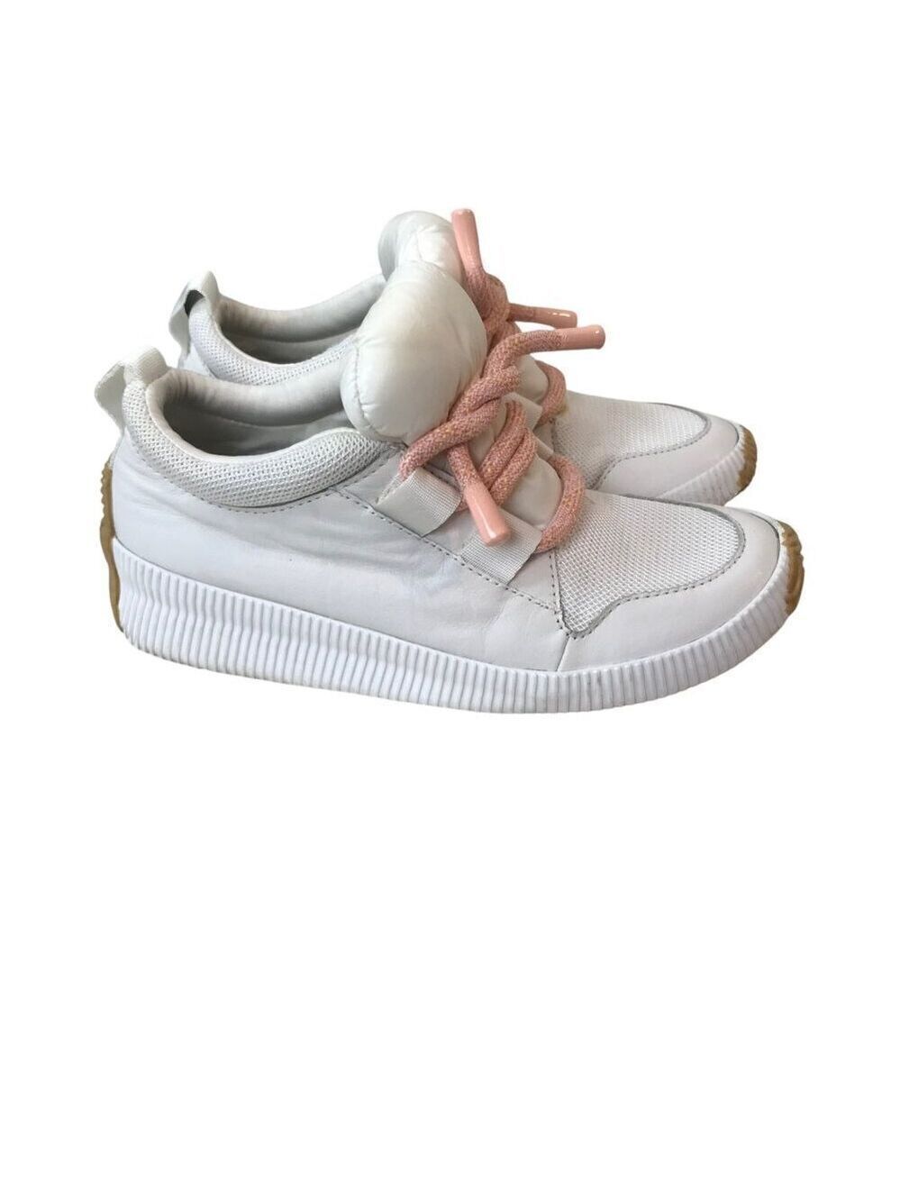 Sorel Out And About Plus Street Sneakers White Sea Salt Size 8